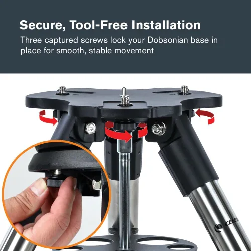 Miniatura 5 de Celestron – Trípode para Dobsoniano de Sobremesa – Trípode Sólido, Robusto y Ajustable – Exclusivamente para el StarSense Explorer de Sobremesa