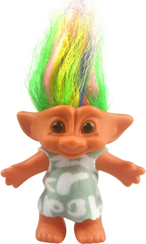 Miniatura 20 de Muñecas vintage Troll cromáticas adorables para colecciones, proyectos escolares, artes y manualidades, recuerdos de fiesta, 7.5 pulgadas de alto