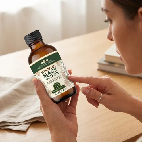 Miniatura 8 de Herbal Organic Works Aceite de semilla negra etíope de 4 onzas – Nigella Sativa prensado en frío Aceite de semilla de comino negro 100% puro sin