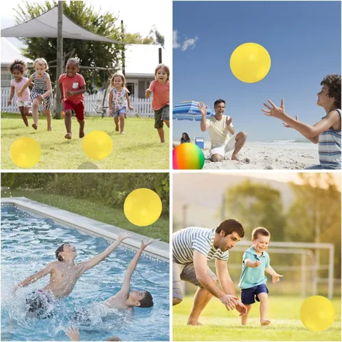 Miniatura 7 de Bola de patio de recreo, Kickball de 8.5 pulgadas para niños y adultos, para interiores y exteriores, balón de balonmano, juego de cuatro bolas