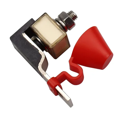 Miniatura 4 de Bloque de fusibles de montaje de terminal de un solo perno de 200 A, 58 V, 5/16 pulgadas (M8), fusible de batería de 200 A con clasificación marina