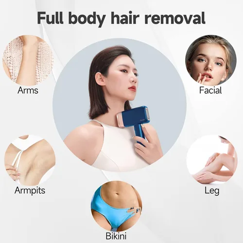 Miniatura 6 de MLAY Dispositivo de depilación IPL, protección de enfriamiento de hielo con láser permanente para todo el cuerpo, removedor de vello para uso