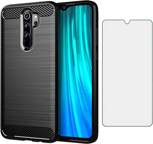 Miniatura 9 de Asuwish Funda de teléfono para Xiaomi Redmi Note 8 Pro con protector de pantalla de vidrio templado y accesorios para celulares, silicona TPU suave