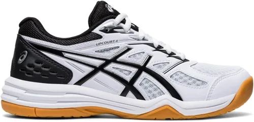 Miniatura 4 de ASICS Upcourt - Zapatos de voleibol escolares de 4 grados para niños, BlancoNegro