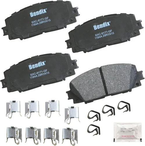 Miniatura 201 de Pastillas de freno delanteras cerámicas Bendix Priority1 CFC2302 para Hyundai Elantra 2021, Sonata 2022-2020, Kia K5 2023-2021
