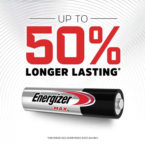 Miniatura 2 de Energizer MAX - Baterías AAA (paquete de 20), pilas alcalinas triple A