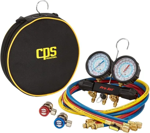 Miniatura 2 de CPS Productos MT7I7A6Q Juego de manómetros de colector A/C