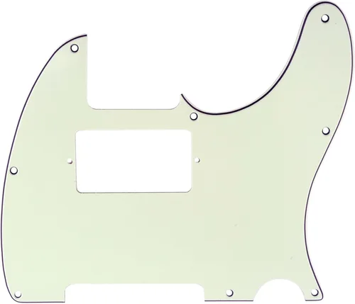 Miniatura 6 de Musiclily - Golpeador de 8 agujeros, humbucker, para Fender Telecaster estadounidense/mexicana de estilo moderno, guitarra eléctrica, 1 capa, negro