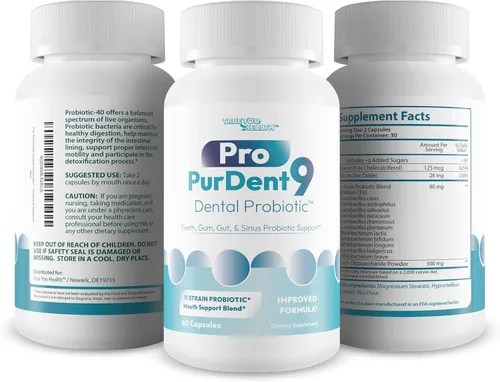 Miniatura 4 de Pro PurDent9 Probiótico Dental – Nuestros mejores probióticos dentales para dientes y encías – Probiótico bucal – Mejora la salud oral – Probióticos