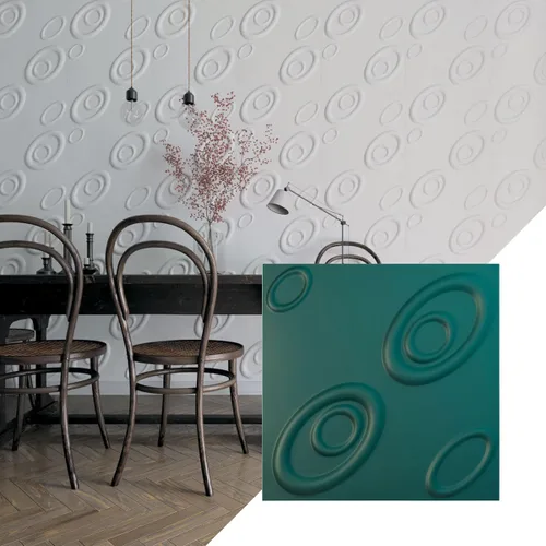 Miniatura 16 de Ekena Millwork WP20X20MAWH 19 5/8 pulgadas de ancho x 19 5/8 pulgadas de alto Maria EnduraWall Decorativo 3D Panel de pared cubre 2.67 pies cuadrados