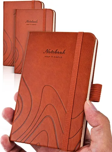 Miniatura 9 de AISBUGUR Cuaderno de bolsillo, cuaderno pequeño, paquete de 2 unidades en total de 320 páginas, cuaderno de bolsillo de 3.7 x 5.7 pulgadas