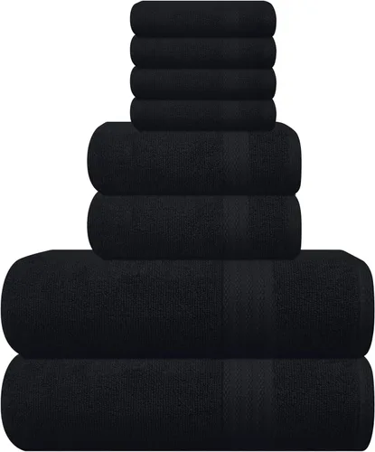 Miniatura 76 de GLAMBURG - Juego de 12 toallas faciales ultrasuaves de 13 x 13 pulgadas, 100% algodón, duraderas y altamente absorbentes, ideales para baño, cocina