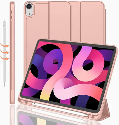 Miniatura 44 de iMieet Funda para iPad Air de 11 pulgadas M3 (2025) / M2 (2024), iPad Air de 5ª/4ª generación 2022/2020 de 10.9 pulgadas con soporte para lápices