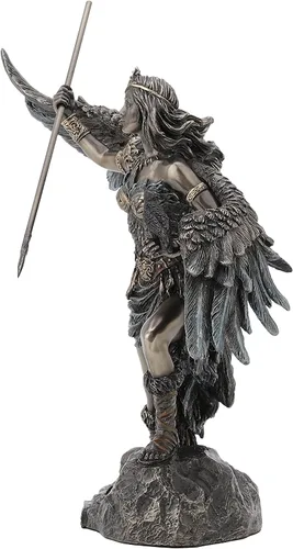 Miniatura 3 de Veronese Design Morrigan The Celtic Phantom Queen de 8 5/8 pulgadas de alto, escultura de resina bronceada fundida en frío, figura para decoración