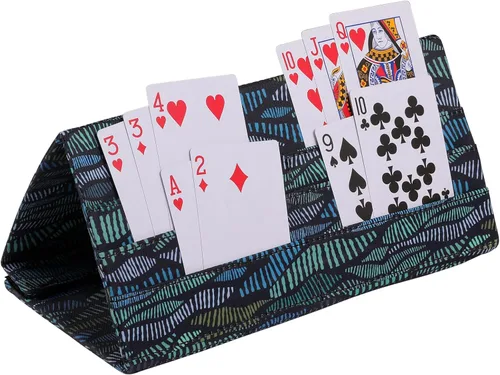 Miniatura 9 de SeptCity Soportes de Cartas para Jugar Cartas, Estilo Amor Soporte Plegable de Cartas Manos Libres para Bingo Canasta 5 Crowns Póker UNO Accesorio