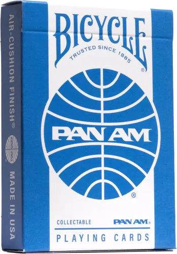 Miniatura 2 de Bicycle Pan Am Air - Juego de 2 cartas con lata de viaje, barajas de póquer premium para juegos de cartas, diseño clásico de Pan Am