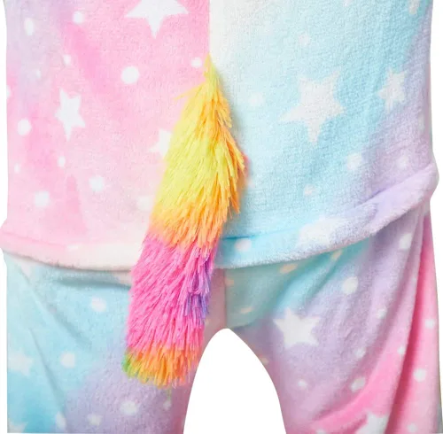 Miniatura 5 de HQFURS Mono de unicornio para niños pijama de animales para cosplay disfraz unisex de Halloween