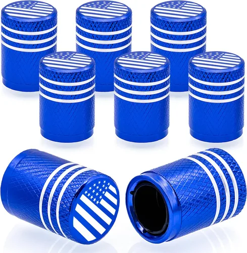 Miniatura 55 de 4 piezas tapones de válvula de neumático en forma de dados, cubiertas universales de válvula de neumático a prueba de polvo con núcleo de cobre