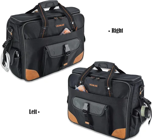 Miniatura 3 de WELKINLAND Bolsa de herramientas para electricista de 88 bolsillos - Bolsa de herramientas para electricista, técnico, HVAC y laptop