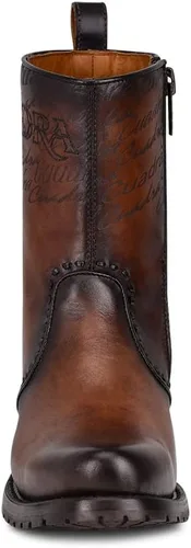Miniatura 3 de Cuadra Bota Hombre en Piel Bovina con Cremallera Marrón