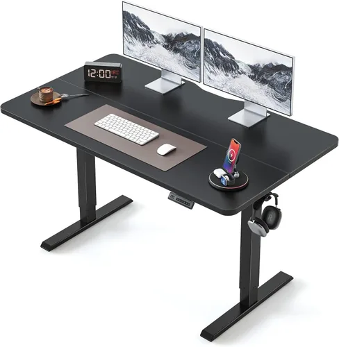 Miniatura 27 de BANTI Escritorio de pie de 48 × 24 pulgadas, ergonómico, altura eléctrica ajustable, para sentarse y ponerse de pie, escritorio de oficina para Arce