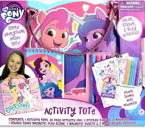 Miniatura 10 de Disney Frozen Activity Tote - Bolsa de aventura de princesa definitiva con libros para colorear, calcomanías, crayones y juegos, juego de arte apto
