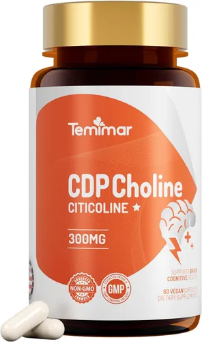 Miniatura 9 de Bitartrato de colina de 550 mg, apoya la salud del hígado y el cerebro, suplementos de colina de alta absorción, sin OMG, sin gluten, fabricado
