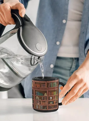 Miniatura 6 de Taza de Libro 2IMT Regalos para Bibliotecarios para Mujeres Amantes de los Libros - Taza de Café de Biblioteca para Mujeres - Artículos de Lectura