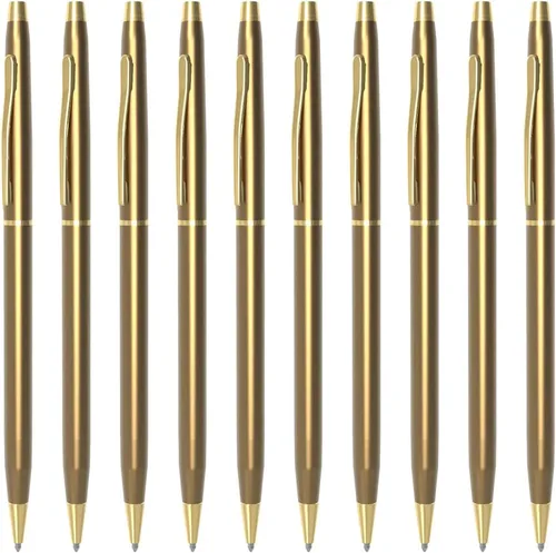 Miniatura 14 de Cambond Bolígrafos de metal – Bolígrafos de tinta negra para firma de libros de invitados de boda, diario y oficina, punta media de 0.039 pulgadas