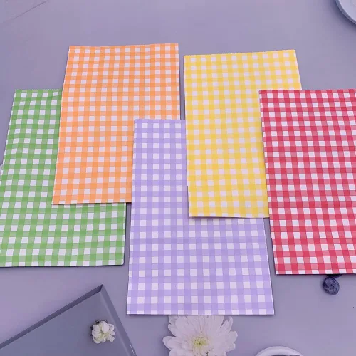 Miniatura 6 de 25 bolsas de regalo de fiesta, coloridas bolsas de papel de arcoíris, bolsas de regalo a cuadros, bolsas de regalo con calcomanías para fiesta