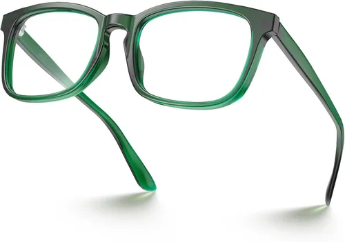 VISOONE - Lentes cuadrados con bloqueo de luz azul y antireflejante para computadora, videojuegos; para mujeres y hombres MONTANA