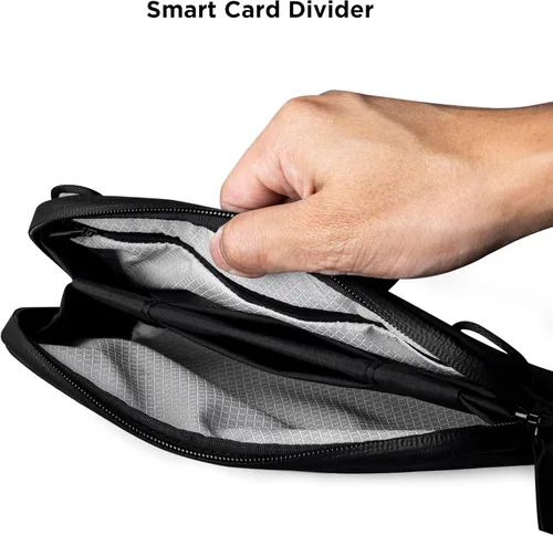 Miniatura 7 de ALPAKA Bolsa de vuelo – Bolsa de viaje para hombre, funda cruzada para teléfono, bolso de viaje de 0.3L para hombre, tela resistente al agua, correa