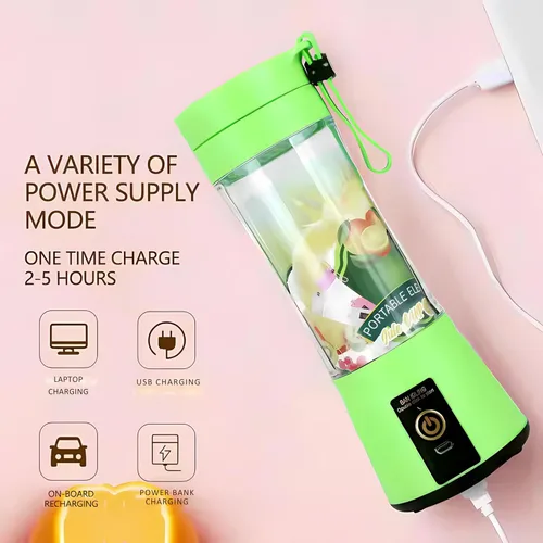 Miniatura 3 de Batidora portátil compacta de 12 onzas recargable por USB, con potente motor: perfecta para batidos, batidos, exprimidor de frutas/verduras