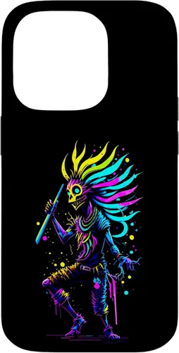Miniatura 17 de iPhone 16 Dancing Kokopelli Mystical Abstract Illustration Case