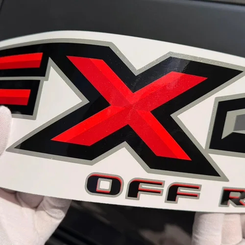 Miniatura 3 de GOLD HOOK FX4 - Calcomanías todoterreno compatibles con Ford F-150 2015-2026, serie Diamond, acabado brillante negro y rojo, juego de 2
