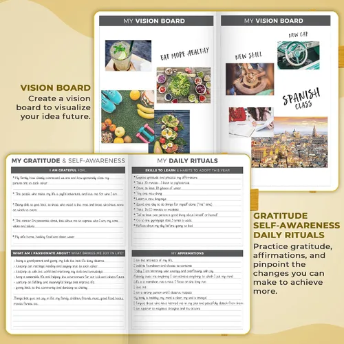 Miniatura 5 de Clever Fox Planner – Planificador semanal y mensual sin fecha para productividad, manejo del tiempo y objetivos – Diario organizador – A5
