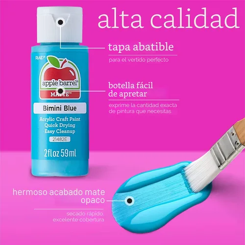 Miniatura 5 de Apple Barrel Pintura acrílica en varios colores (2 onzas), 20512, Burnt Umber