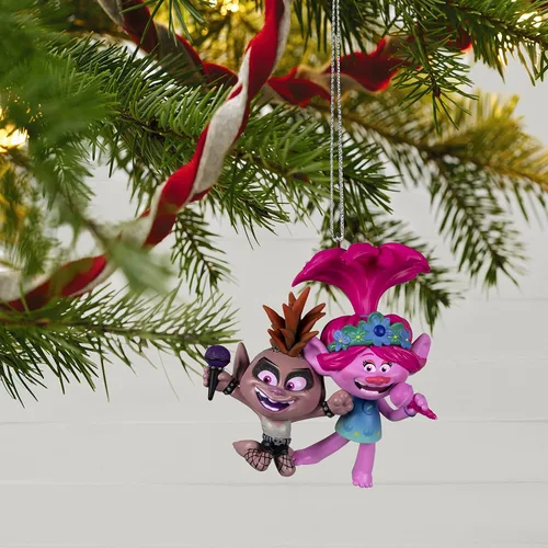 Miniatura 6 de Hallmark Keepsake Adorno de Navidad 2022, DreamWorks Trolls Friendship Rocks