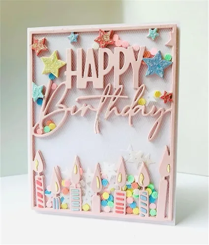 Miniatura 21 de Plantillas de corte de metal para Navidad DIY, plantilla de estampado en relieve para álbum de recortes, creación de tarjetas, molde para álbum