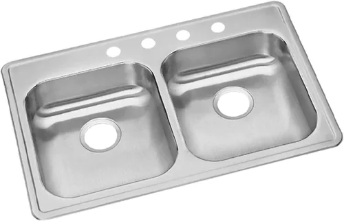 Miniatura 13 de Elkay GE12521 Dayton Fregadero de cocina empotrable de una sola cubeta de acero inoxidable de 25" - 1 orificio para grifo