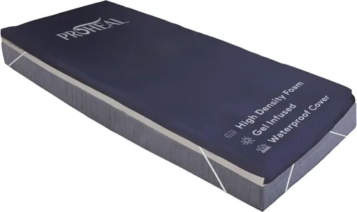 Bariatric - Cubrecolchón de gel para cama de hospital, previene y trata las llagas de cama, cubrecolchón de espuma de alta densidad y resistente,