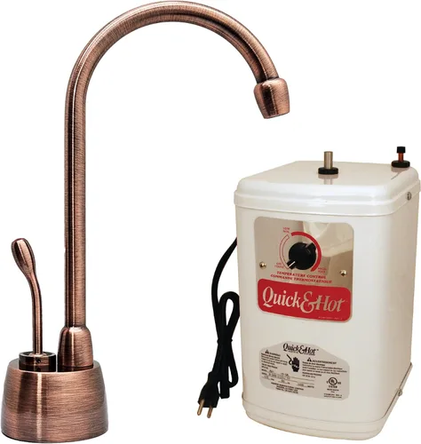 Westbrass Dispensador de agua d271hfp-11 Velosah Contemporáneo tanque caliente, 9," Cobre envejecido)