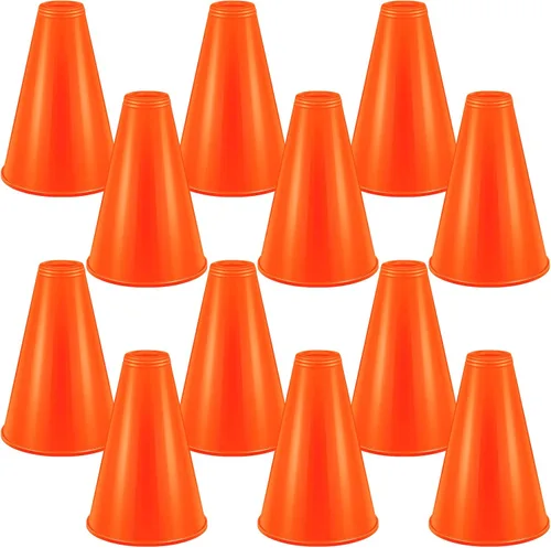 Miniatura 9 de Woanger 12 Piezas de Megafonía de Animación para Favores de Fiesta, Deportes, Animación de Partido, Silbato de Plástico DIY para Partidos