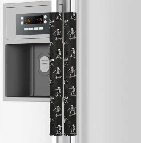 Miniatura 16 de Emelivor Juego de 2 fundas de repuesto para manija de puerta de refrigerador, color blanco calabaza otoñal, para hornos, lavavajillas, mantiene