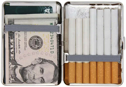 Miniatura 5 de Silver Victorian Scroll (14 Kings) - Caja de cigarrillos y caja de almacenamiento de metal