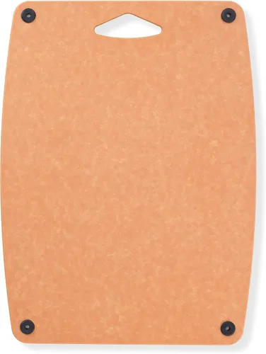 Miniatura 2 de Mercer Culinary Tabla de cortar compuesta de 14 9/16" x 10 13/16", con pies antideslizantes y ranura para jugo, mediana Marrón con patas