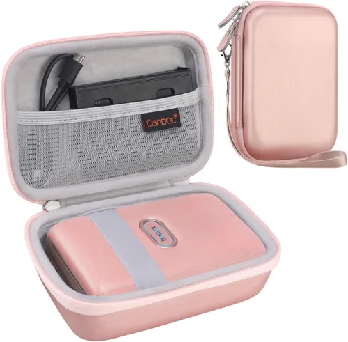 Miniatura 11 de Canboc Estuche de transporte para Fujifilm Instax Mini Link 3 2 1 Impresora para smartphone, bolsillo de malla para película instantánea y cable