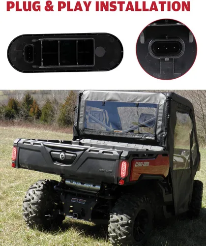 Miniatura 2 de A & UTV PRO Defender - Kit de luces traseras LED, montaje de luces traseras de freno trasero para 2016-2025 Can Am Defender MAX HD5 HD8 HD9 HD10