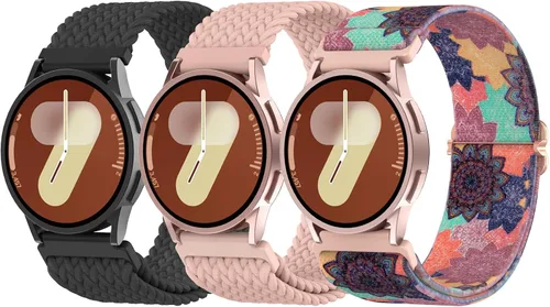 Miniatura 18 de Delidigi Bandas elásticas compatibles con Samsung Galaxy Watch 7/6/5/4 de 1.575 pulgadas, 1.732 pulgadas, Watch 6 Classic de 1.732 pulgadas, Watch 5