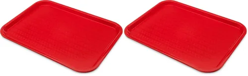 Miniatura 12 de Carlisle FoodService Products Bandeja de plástico, 12 x 16 pulgadas Azul pizarra Paquete de 2 Café Comida rápida